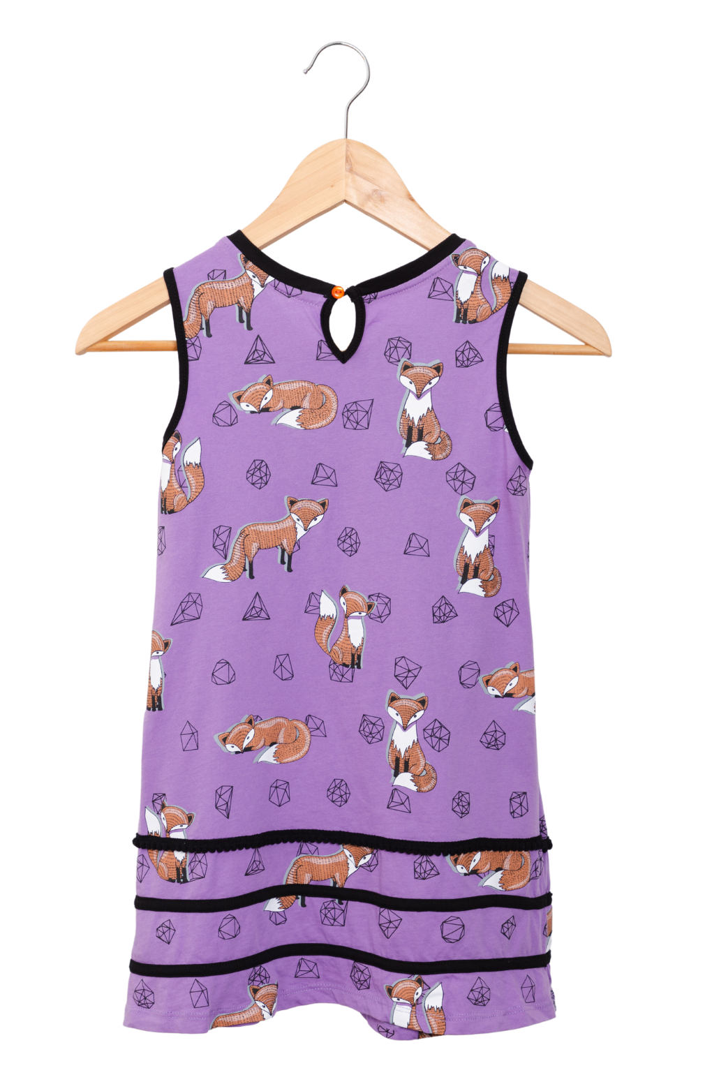 Fox Lilac Dress with keyhole button at the back neck