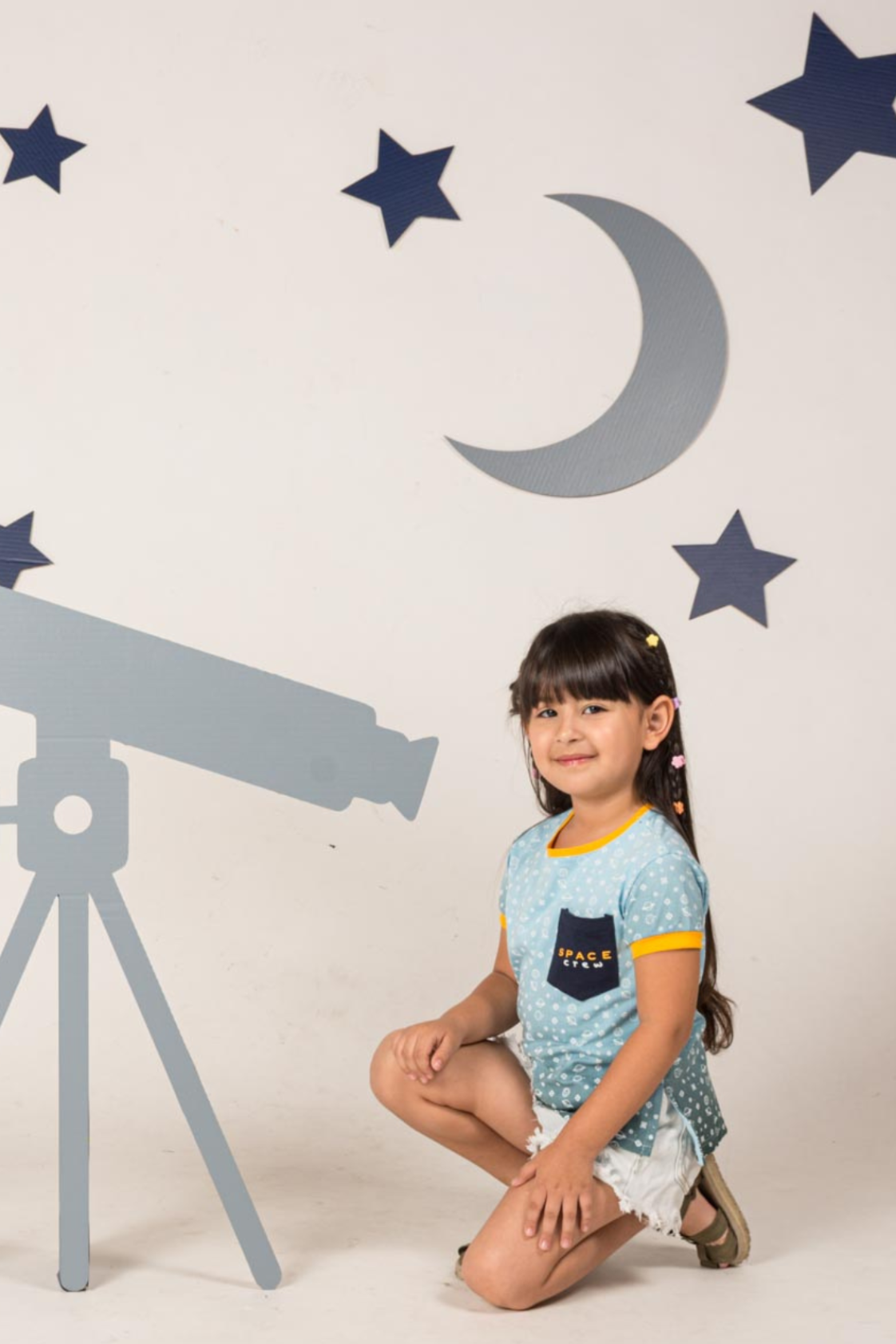 children wearing t-shirt Space Crew collection by Prisma Kiddos.